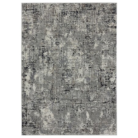 Manmade Eternity Mizar Charcoal Accent Rectangle Rug 1 ft. 11 in. x 3 ft. MA3080012